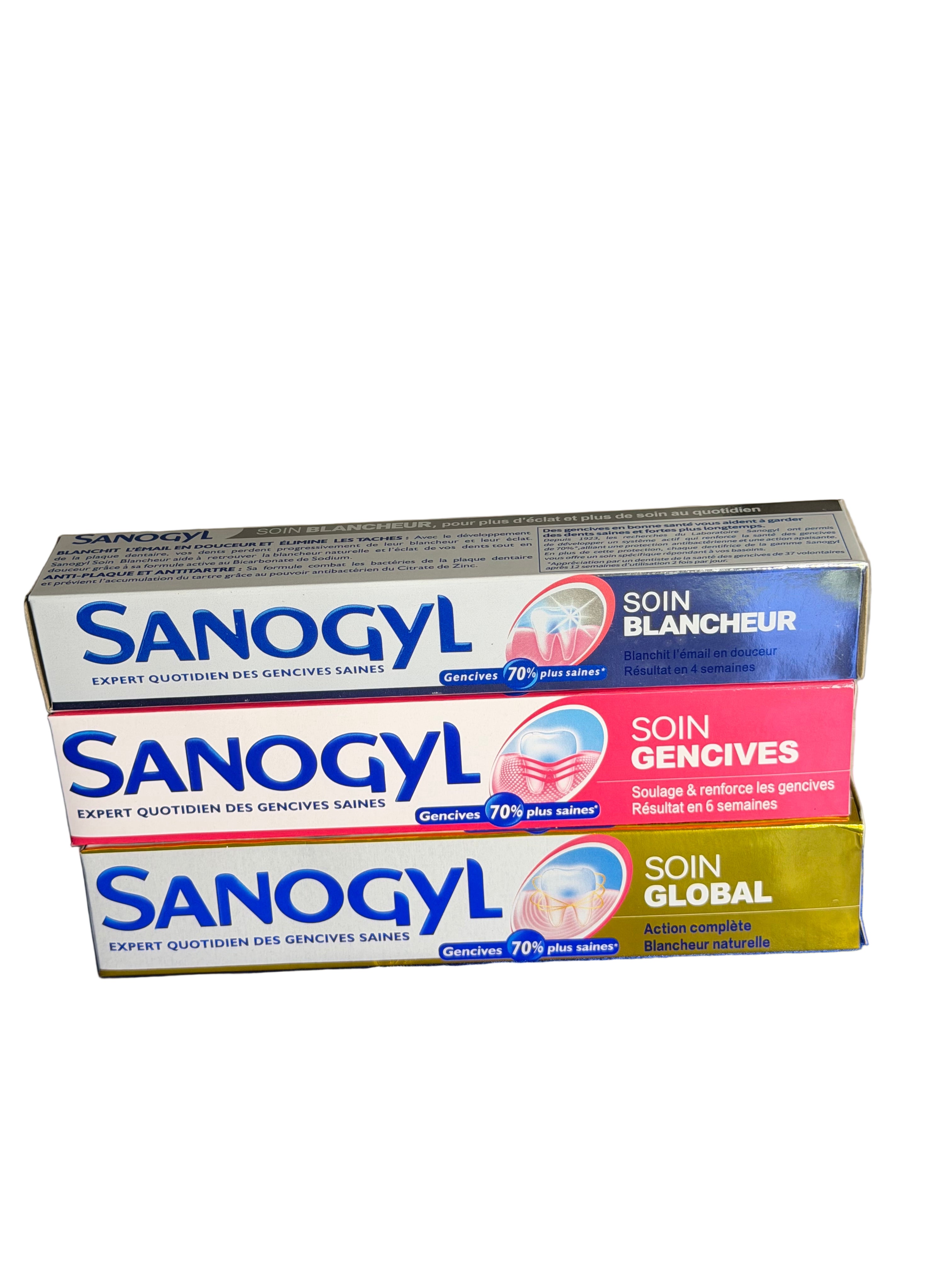 Sanogyl Triple-Care Toothpaste (Global • Whitening • Gum Care)